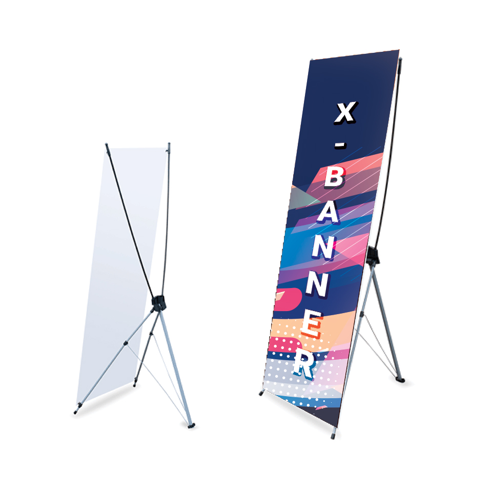 X Banner Stand 24" x 63" w/ Free Bag Trade Show Display Banner X-banner 