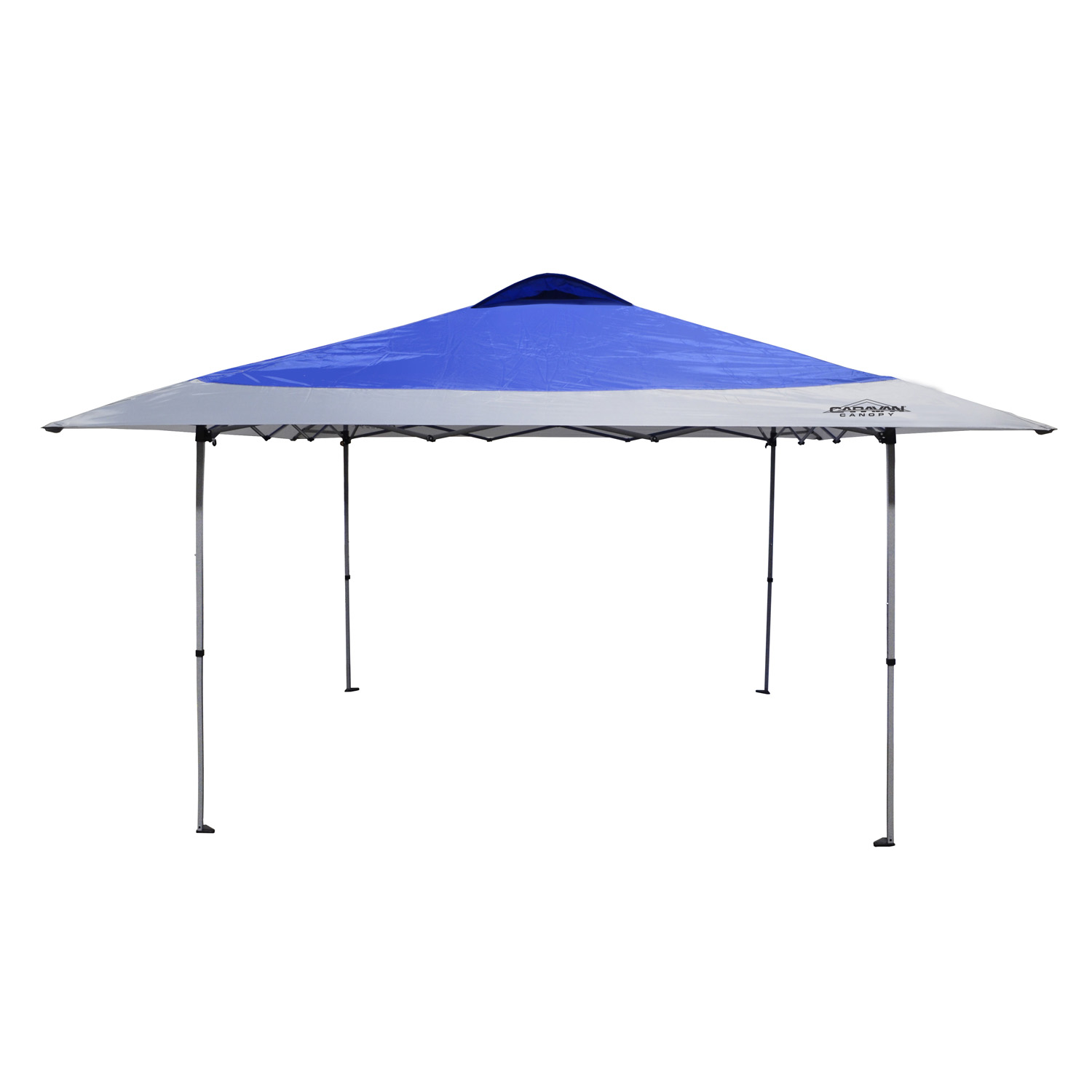 Caravan Canopy 8' x 8' Evo Shade Instant Canopy Blue Top/White Frame 