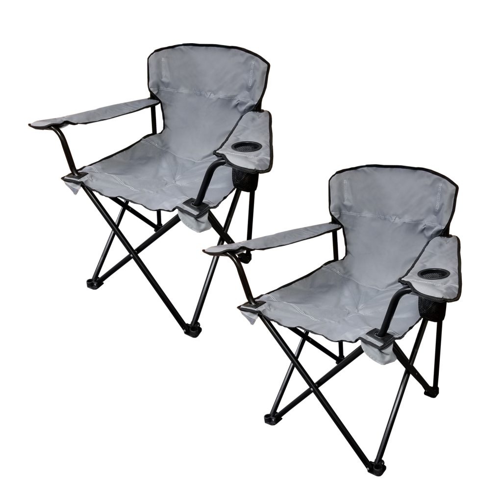 Heavy-Duty Quad Chair, 500 LBS Capacity, Gray (2 Pack) – Caravan Canopy