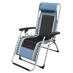 OG Lounger Zero Gravity Chair, Blue/Gray with Carry Strap