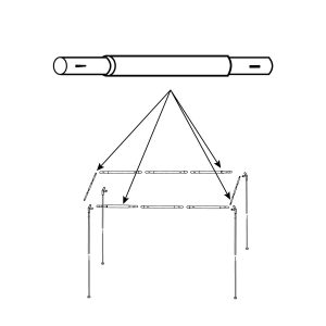 GardenShade™ Steel Pole Left Side Part C1 (Qty1)